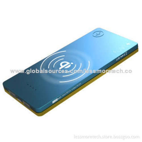 Wireless Power Bank, Wireless Charging, Contrasting Color, 6,000mAh Capacity